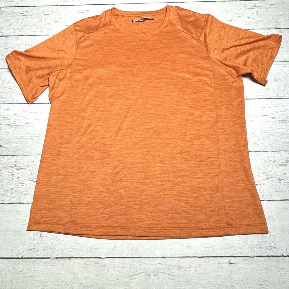 REI Co-Op Men's Bright Orange Short Sleeve Performance T Shirt. Size XL Tall.